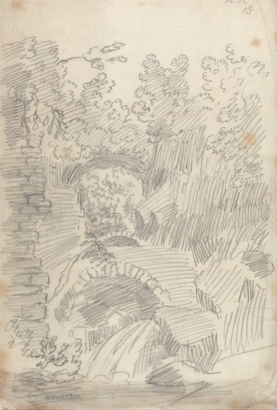 En stenet kløft af John Robert Cozens